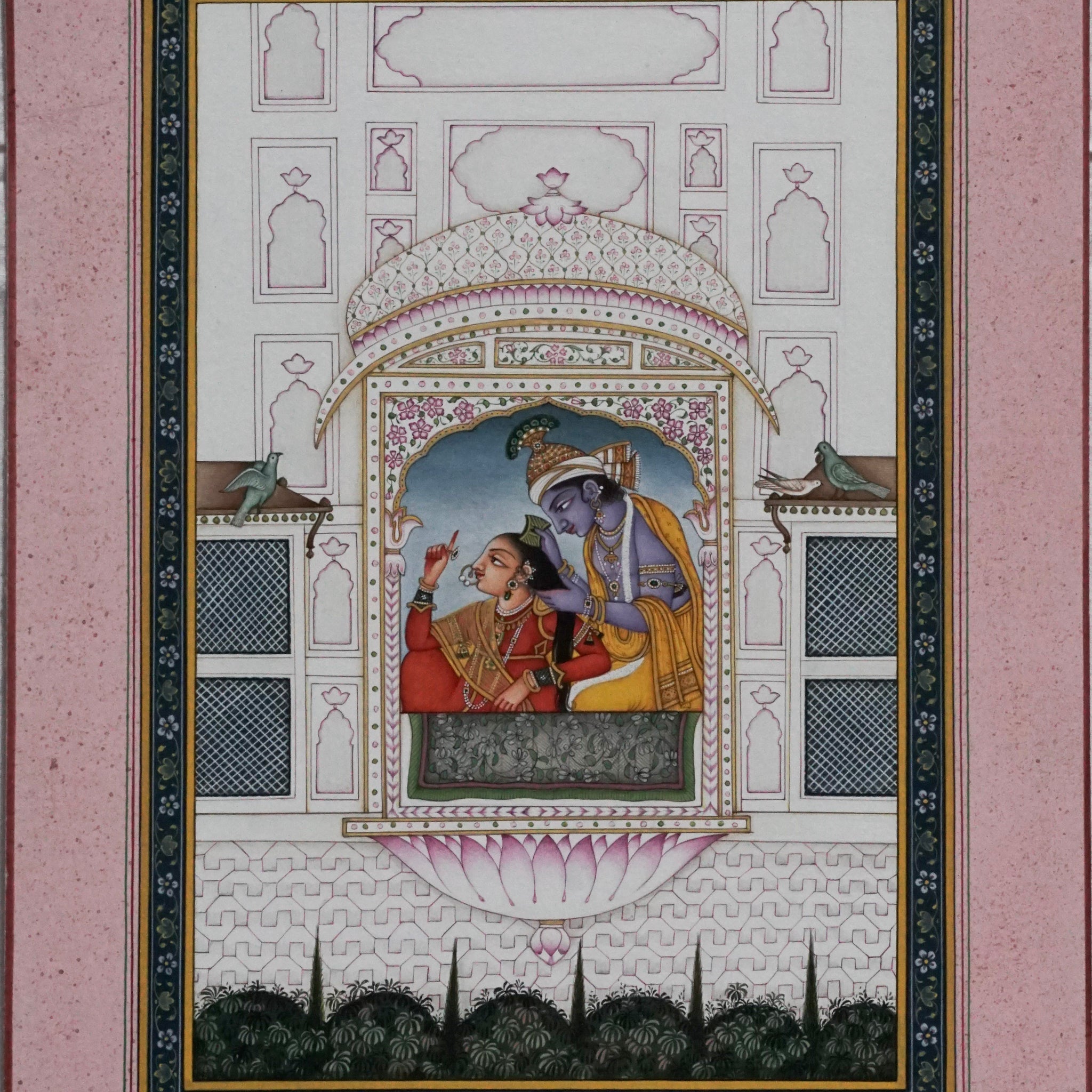 Radha Krishna  -kangda style of art