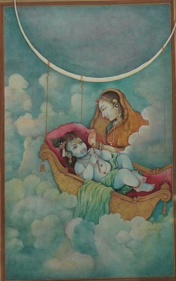 Krishna with Yashoda Divine motherly love