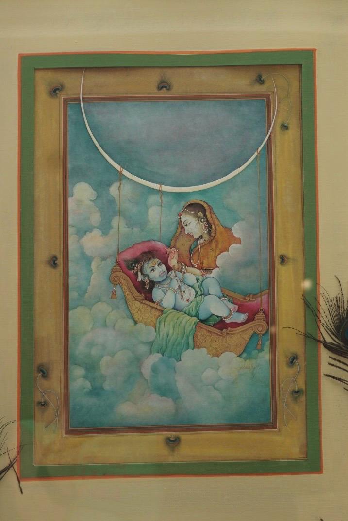Krishna with Yashoda Divine motherly love