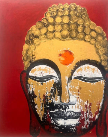 Buddha in Crimson