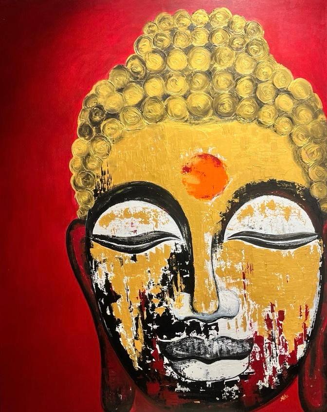 Buddha in Crimson