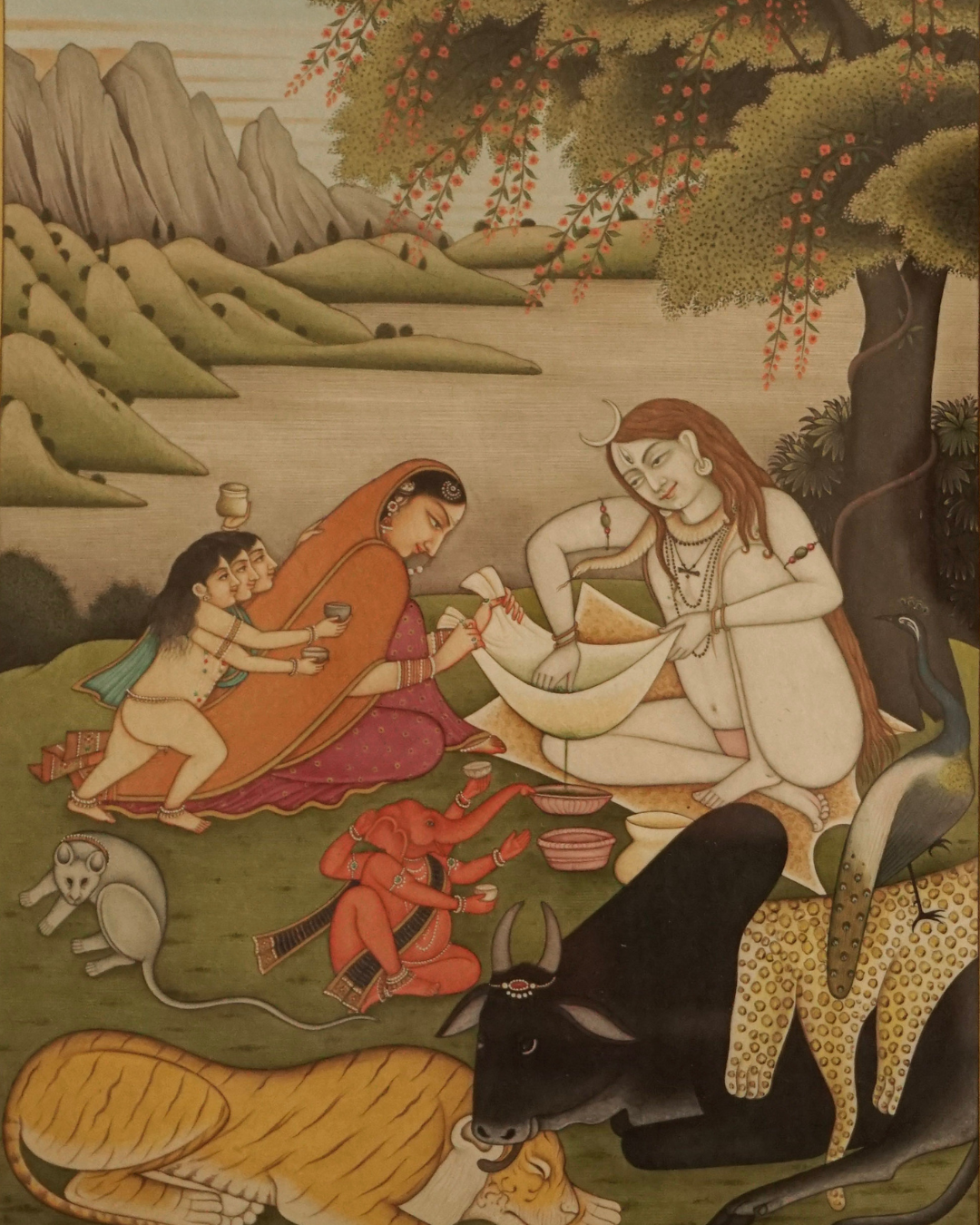 Shiv parivar- kangda sheli (framed)